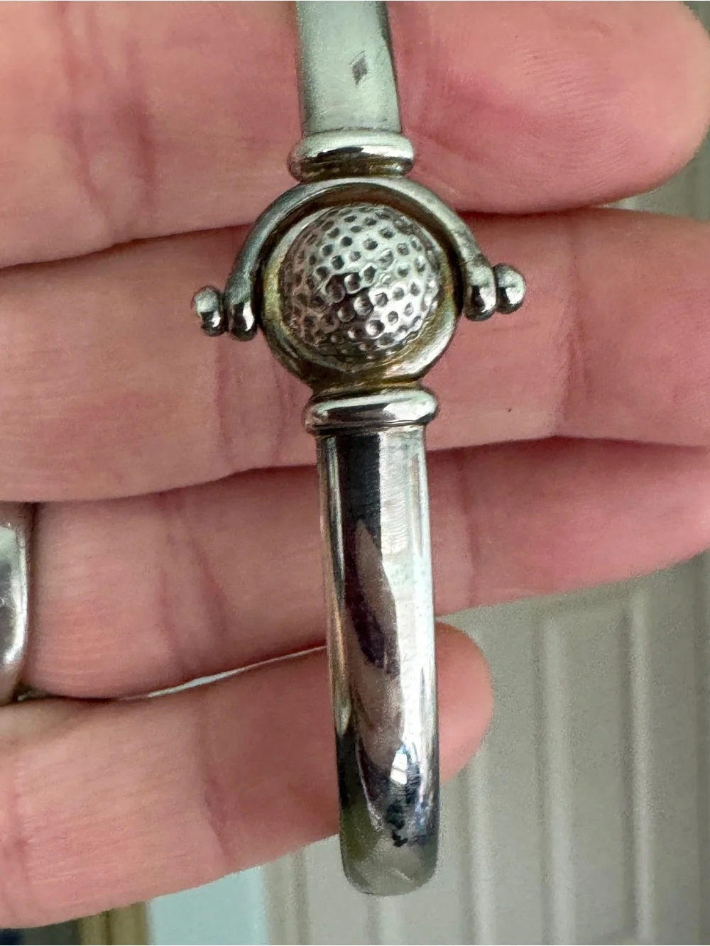 SilverTextured  Bangle Bracelet IBB Italy